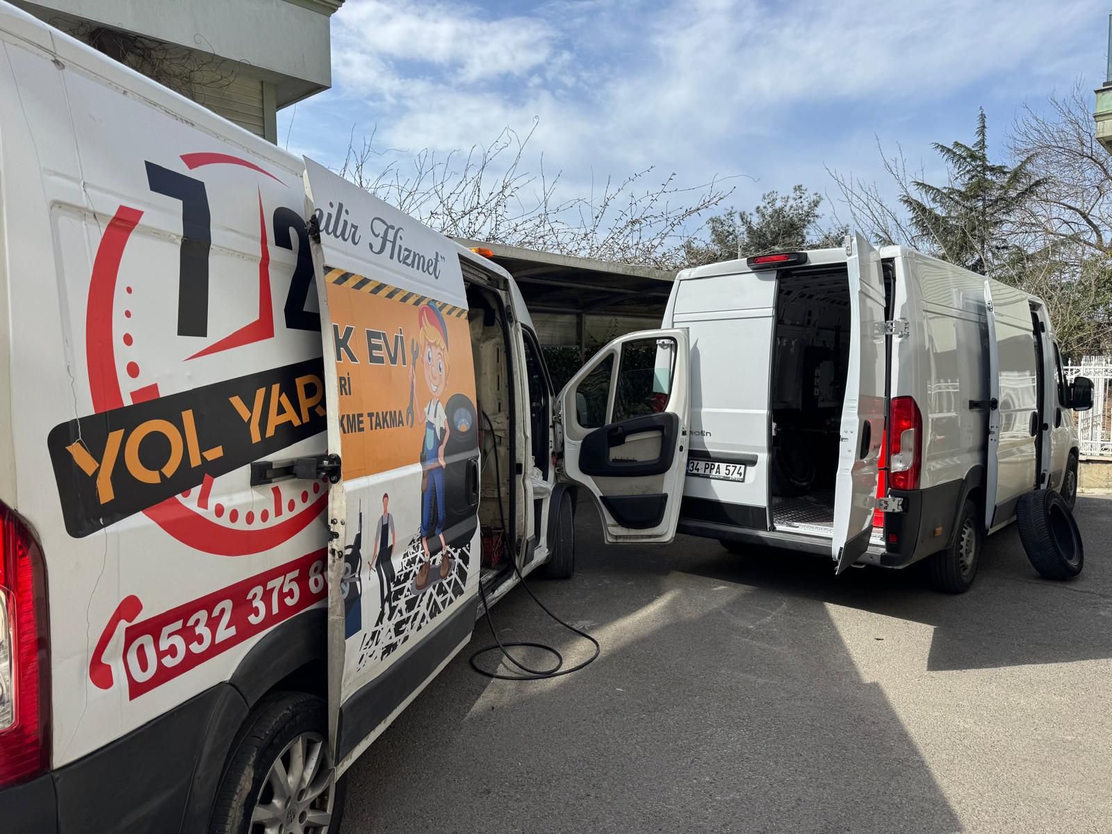 Zeytinburnu merkezli SpotBizde Lastik mobil servis araçları